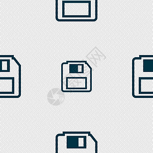 软软磁盘图标符号 无缝模式 带有几何纹理 矢量办公室贮存数据光盘记录记忆电子网络软盘电脑图片
