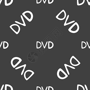 dvd 图标符号 灰色背景上的无缝模式 矢量纸板圆圈标签办公室软件广告光盘网络电脑石墨图片