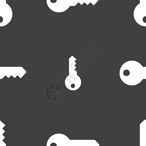 灰色背景上的无缝图案 矢量网络挂锁秘密商业控制板艺术贮存密码代码插图图片