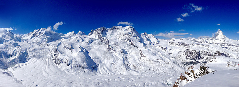 Mathorhorn雪山全景图片