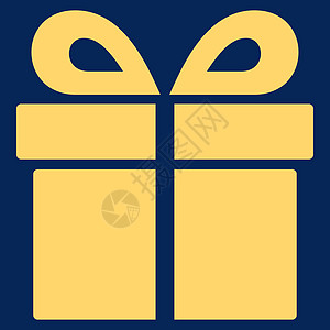 来自竞争和成功双彩图标集的当前图标生日优胜者蓝色展示丝带产品生日礼物盒子质量礼物图片