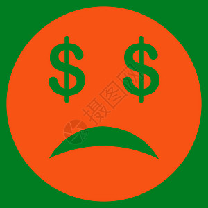 商业集团的破产微笑图标情感压力悲伤经济衰退笑脸投资字形预算表情情绪图片