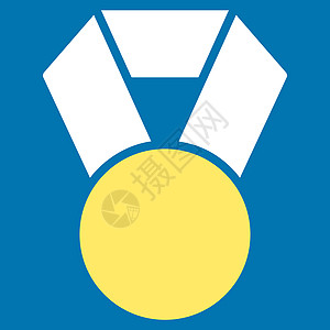 竞争和成功双彩双色图标集的成绩图标优势标签竞赛黄金勋章保修单蓝色字形锦标赛领导者图片