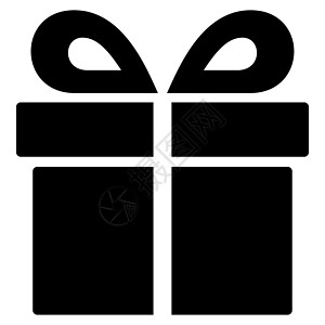 来自竞争和成功双彩图标集的当前图标字形生日礼物质量生日展示产品包装优胜者礼物盒子图片