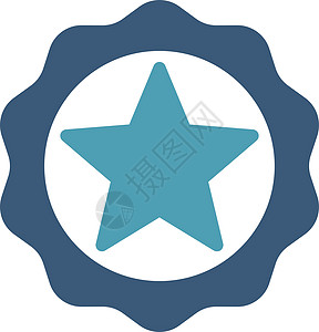 竞争和成功双彩图集中的奖章海豹图标速度徽章勋章星星书签评分蓝色证书胜利庆典图片