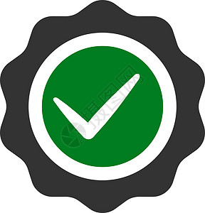 从竞争和成功双彩图标集中创建的有效图标文凭海豹灰色印章证书标签优胜者速度绿色贴纸图片