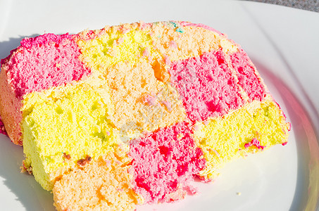 彩色一格蛋糕大理石庆典小吃巧克力烘烤餐厅生日派对食物糕点图片