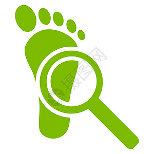 商业集团的审计图标扫描生态探索绿色痕迹工具放大镜研究脚步玻璃图片