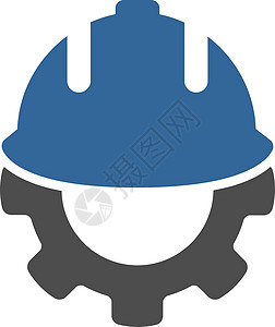 从开发图标帽子承包商齿轮力量头盔机器安全帽机械盔甲工程师图片