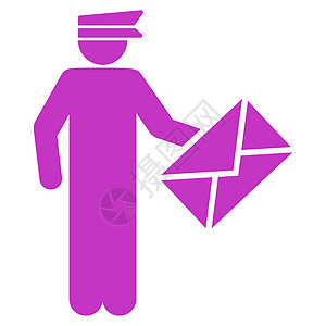 Postman 图标职业司机邮资信封男性光栅男人信使明信片邮箱图片