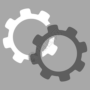 Gears 图标安装控制光栅银色减速器维修传播工具引擎背景图片