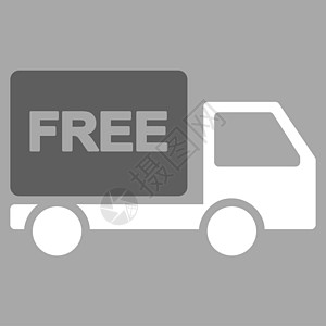 Free交付图标交通标签运输字形汽车卡车货车折扣导游销售图片
