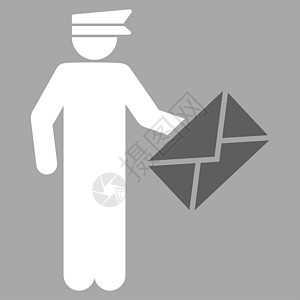 Postman 图标邮寄包装电子邮件职业男人邮箱邮差男性明信片服务图片