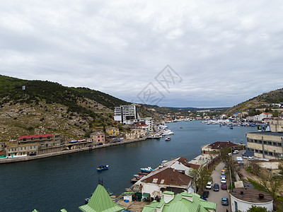 城市的海湾旅游天空海岸线海岸建筑学天际全景景观海洋天线图片