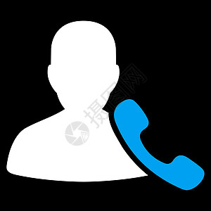 商业集成的电话支持图标助手工作主管数字黑色会议经理接待员秘书代理人图片