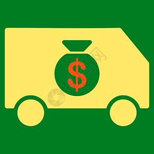 商业集成的收集器汽车图标船运发动机银行运输后勤驾驶税收绿色车辆黄色图片