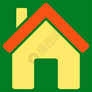来自商业集市的房屋图标抵押房子绿色财产住宅小屋建造大厦庇护所不动产图片