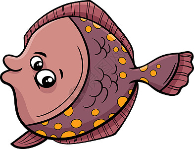 鱼的卡通插图图片