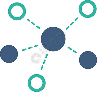 商业双彩集的虚拟链接图标节点分发化学线条营销社区图表组织配置社会图片