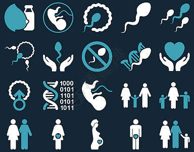 医疗图标集保险父母帮助遗传学工程生物螺旋父亲施肥怀孕图片
