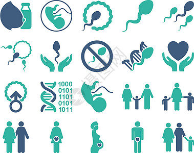 医疗图标集救护车螺旋代码援助保险孩子们渗透排卵施肥精子图片