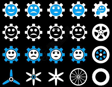 工具和微笑工具图标乐趣自行车表情车轮喜悦工程背景扇子漫画航班图片