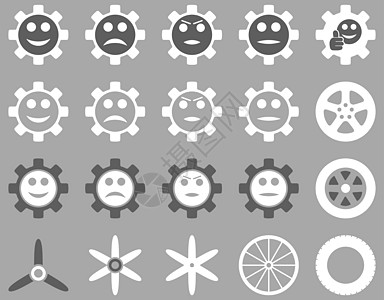 工具和微笑工具图标配置漫画喜悦自行车手指齿轮航班表情快乐好成绩背景图片