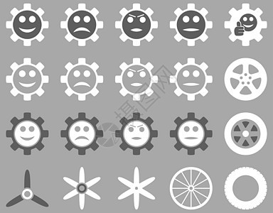 工具和微笑工具图标配置漫画喜悦自行车手指齿轮航班表情快乐好成绩背景图片