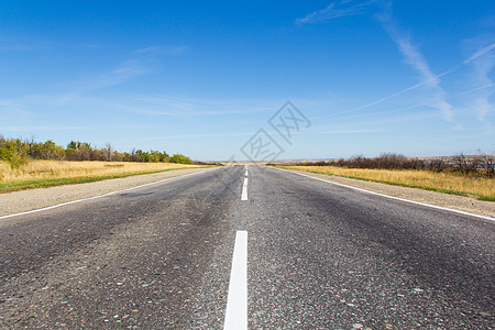 空道路分区阳光地平线草原太阳蓝色土地灰色全景风景图片