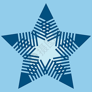 绿松星雪花符号符号设计元素图片