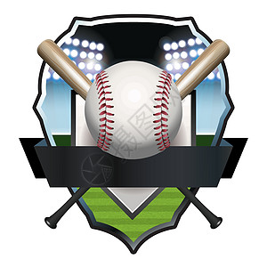 棒球底球徽章插图图片