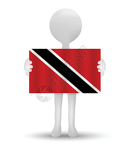 特立尼达和多巴哥展示白色推介会插图旗帜文化动物电脑产品国家图片