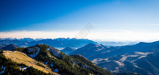 温德尔斯坦山巴伐利亚场景天空森林小路娱乐首脑太阳多云高山岩石图片