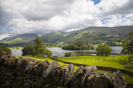 英格兰湖区风景英语天空全景公园戏剧性山脉国家图片