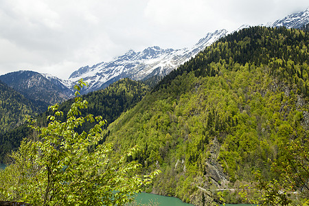 山山脉高地天空风景晴天国家森林公园蓝色旅游环境图片