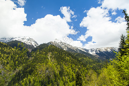 山山脉旅游森林天空风景旅行农村爬坡蓝色场景顶峰图片