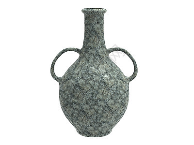 优雅的装饰罐子 有两个把手材料花瓶房子灰色绿色点燃工作室石头风格反光图片