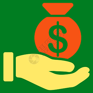 从上的付款图标绿色字形背景资金银行投资首都价格电子商务收益图片