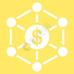 方案图标 来自货币项目金融商业链接中心等级控制网络字形背景图片