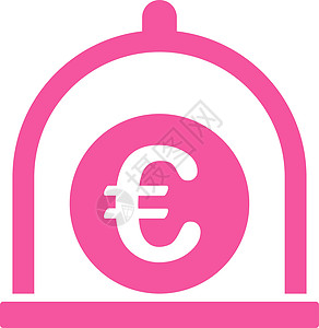 欧元标准图标字形订金现金保险箱档案储物盒收益店铺存钱罐银行图片