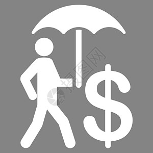 伞状图标安全背景天气白色灰色冒险字形下雨警卫注意力图片