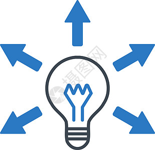 从上查看的图标科学指导来源头脑力量电子产品照明理念箭头风暴图片