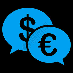 交易交易图标蓝色讲话银行业商业黑色背景博客金融货币嗓音背景图片