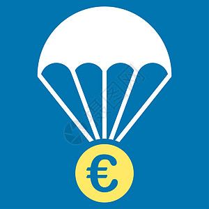 Papachlete 图标金子金融保险背景黄色货币现金联盟硬币蓝色图片