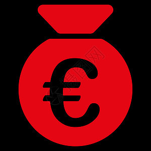 货币袋图标字形订金储蓄银行货币钱袋子银行业红色收益背景背景图片