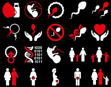 医疗图标集排卵精子渗透技术孩子们女士施肥援助药品父母图片