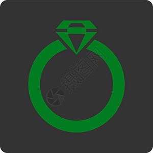 商业扣盘超过彩色集成的钻石环图示婚姻字形奢华金子礼物版税反射透明度蓝宝石展示图片