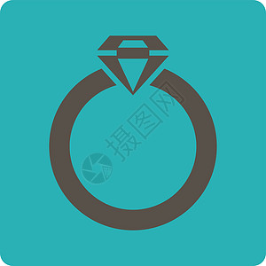 商业扣盘超过彩色集成的钻石环图示红宝石版税蓝宝石礼物石头奢华正方形字形珠宝展示图片