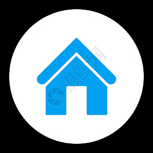 家庭平淡和白蓝色圆环按钮仓库车库住宅房子建造庇护所商业建筑学公寓出生地图片