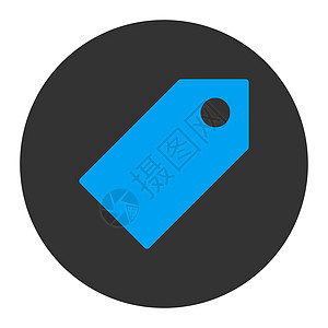 标记平蓝色和灰色的标签圆环按钮卡片操作价格闲暇图标密码优惠券录取邀请函实体图片